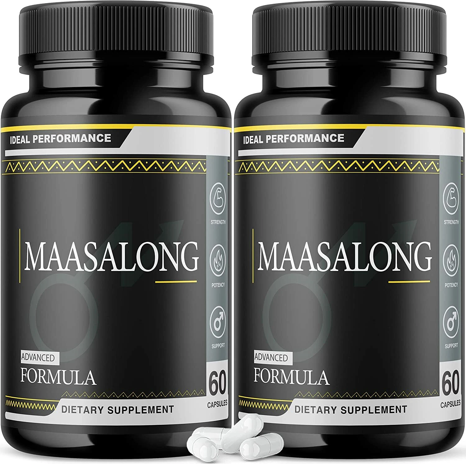Maasalong Pills Advanced Formula Masalong 120 Capsules (2 Pack)