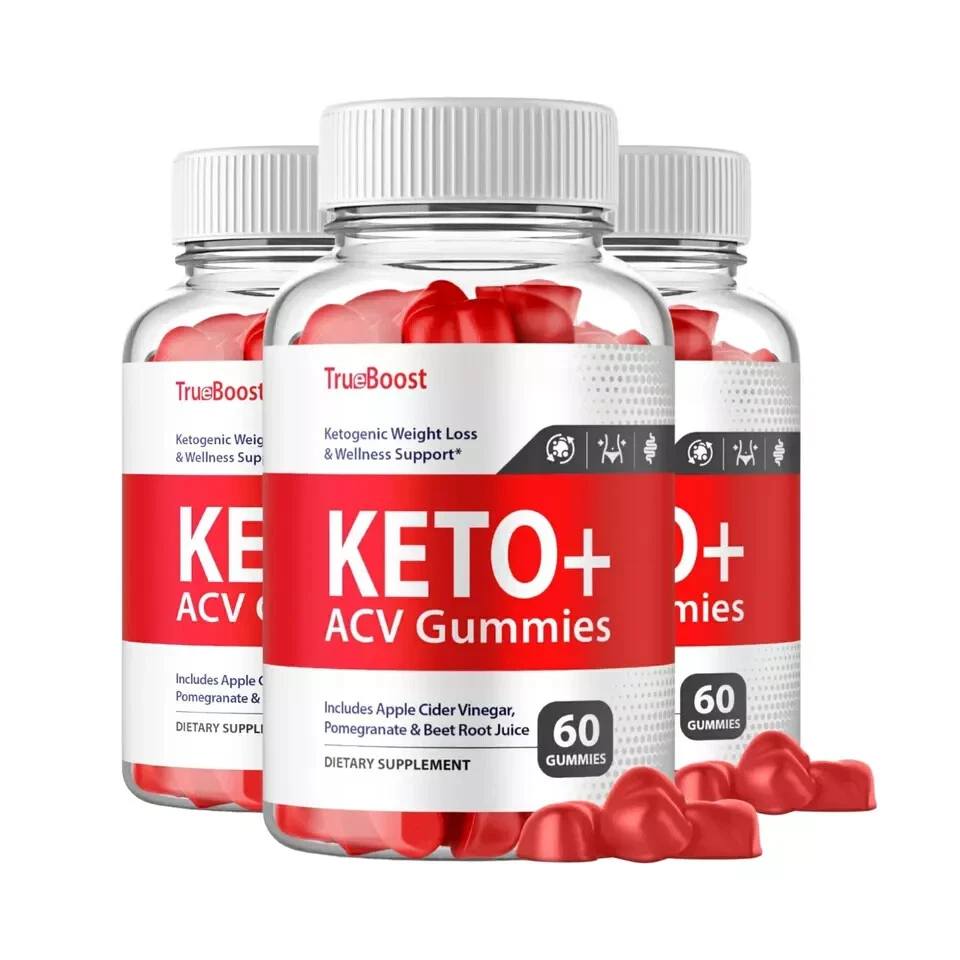 True Boost Keto ACV Gummies Weight Loss Support Supplement (180 Gummies) 3-Pack