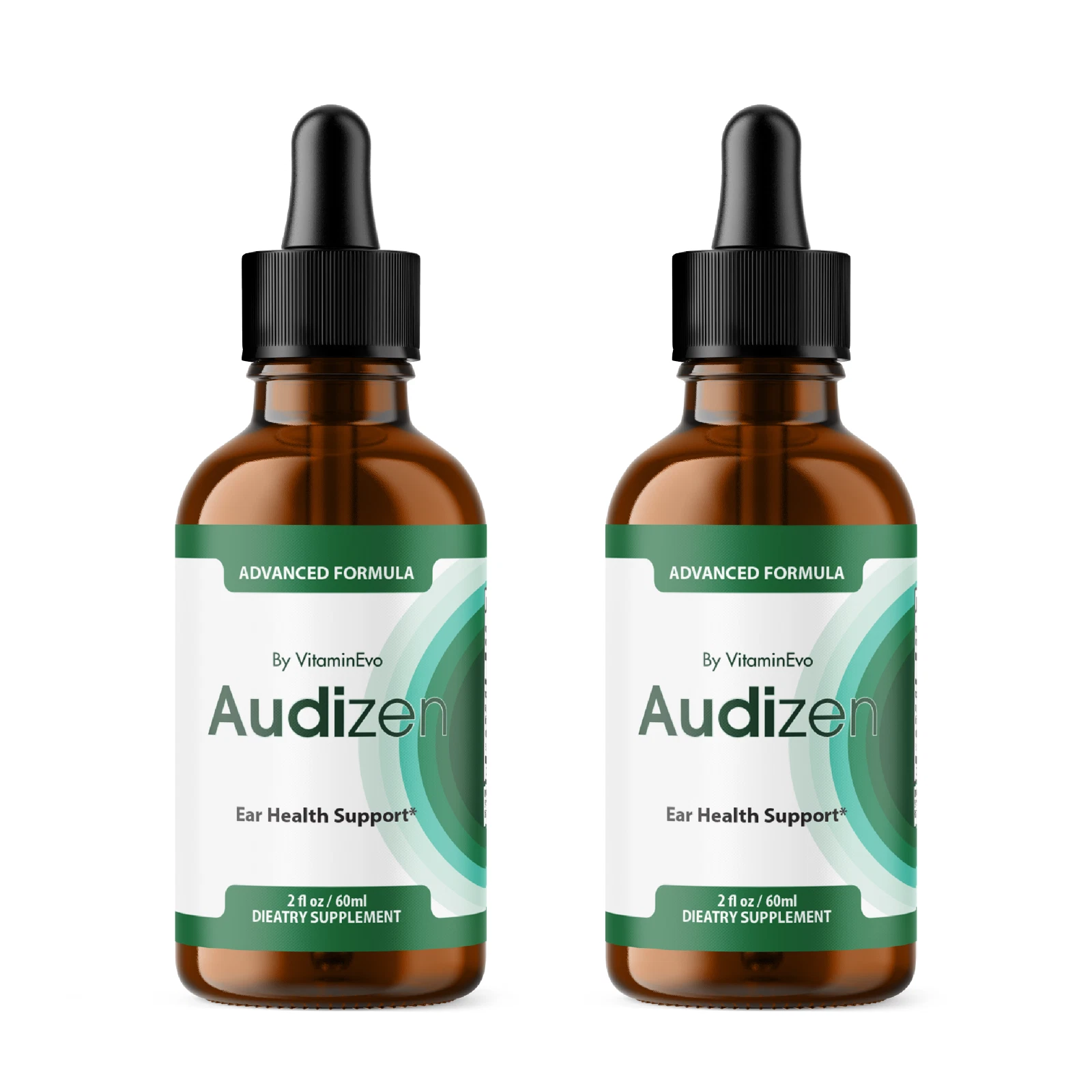 (2 Pack) Audizen Ear Health Drops, Audizen Ear Health Support (60 Servings)
