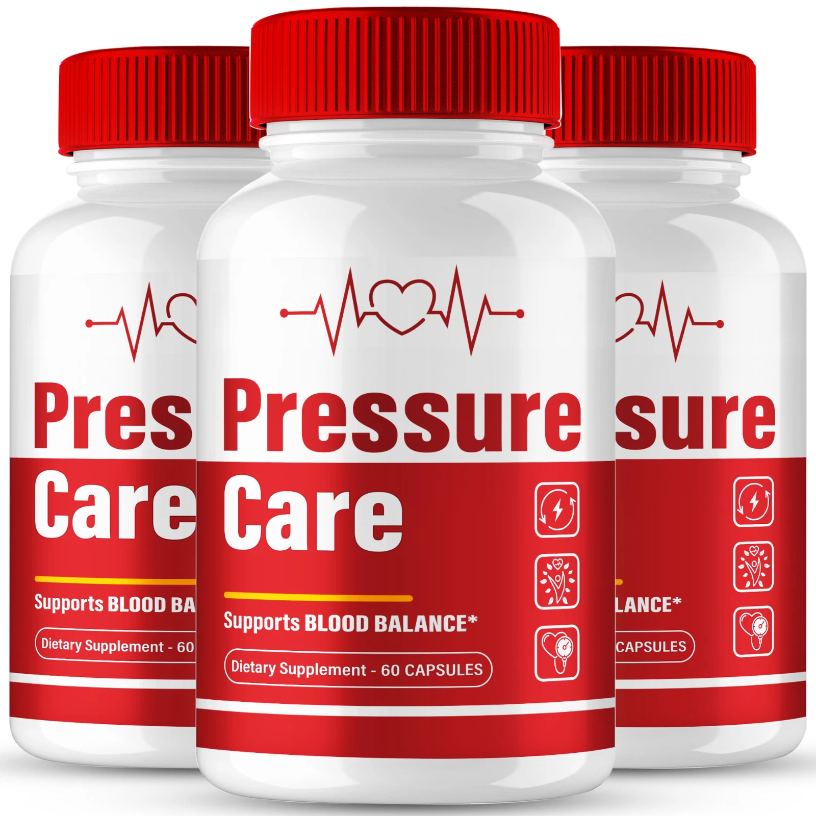 (3 Pack) Pressure Care Blood Support Capsules for Circulation & Stable Levels
