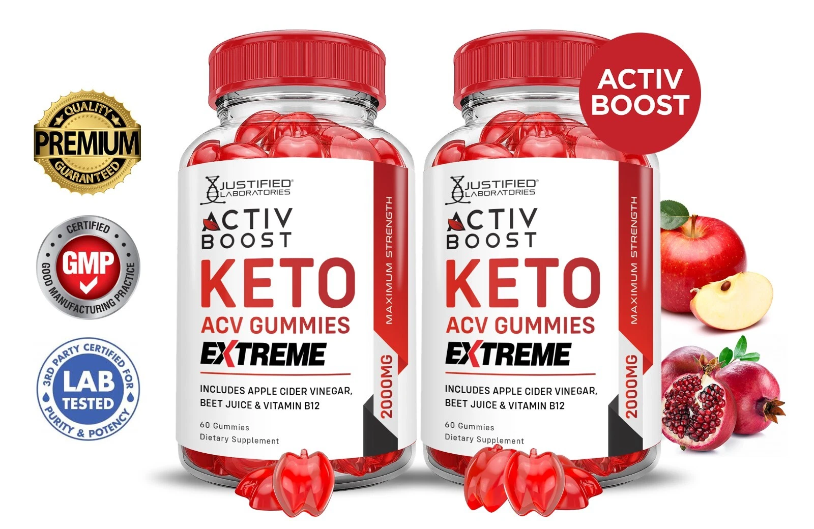 Activboost Activ Boost Extreme Keto ACV Gummies 2000MG 120 Gummys