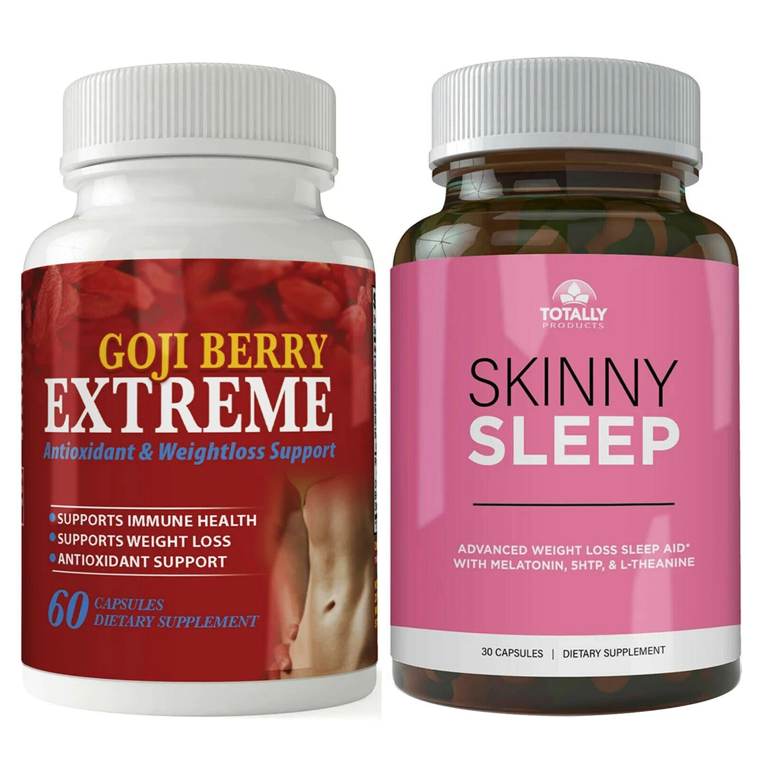 Goji Berry Immune Health Antioxidant & Skinny Sleep Weight Loss Dietary Capsules