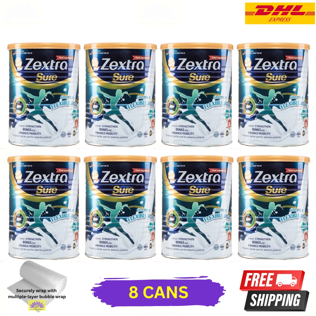8 X Zextra Sure Milk For Knee Back Pain Bone Strengthen 400g - Fast Shipping