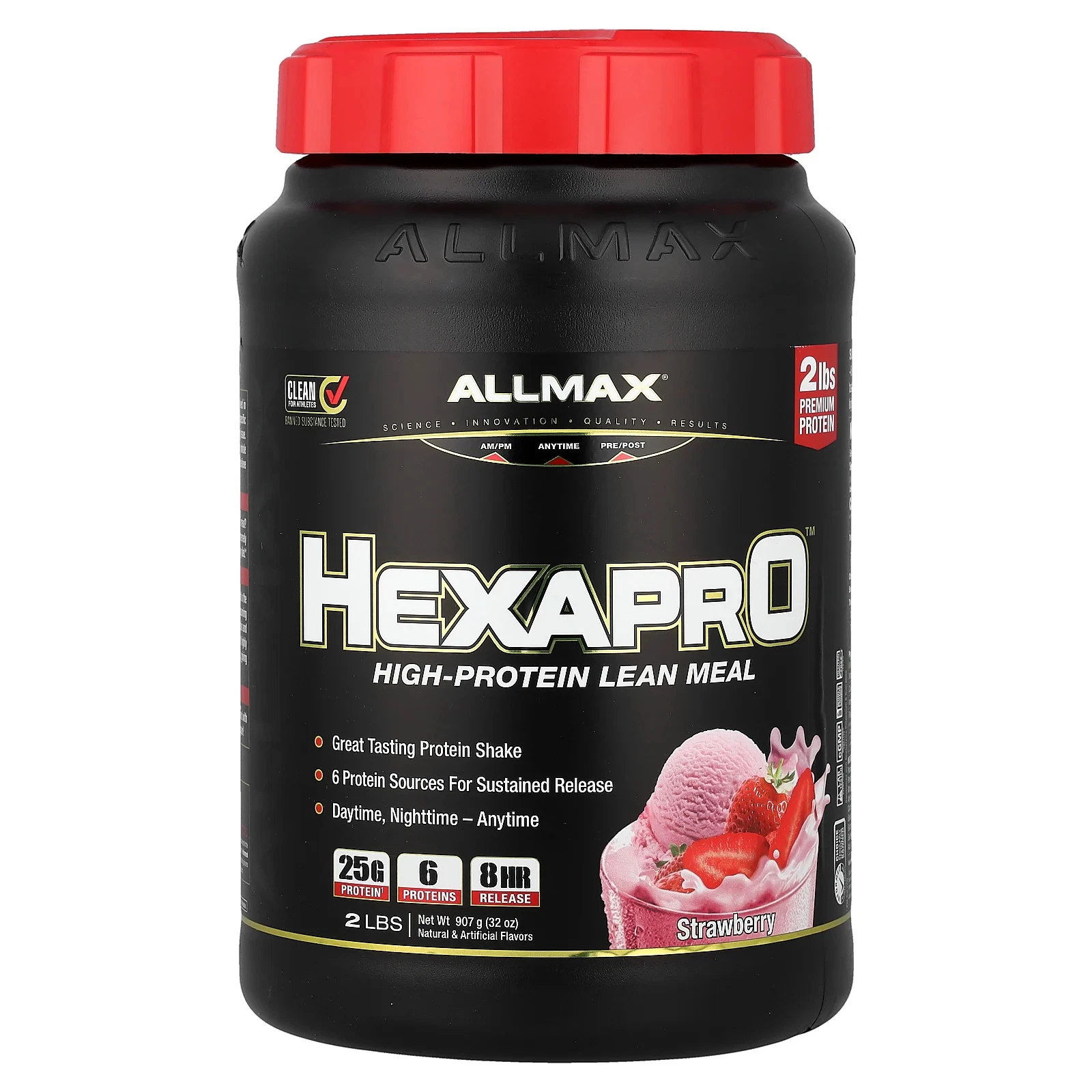 Hexapro™, High-Protein Lean Meal, Strawberry, 2 lbs (907 g)