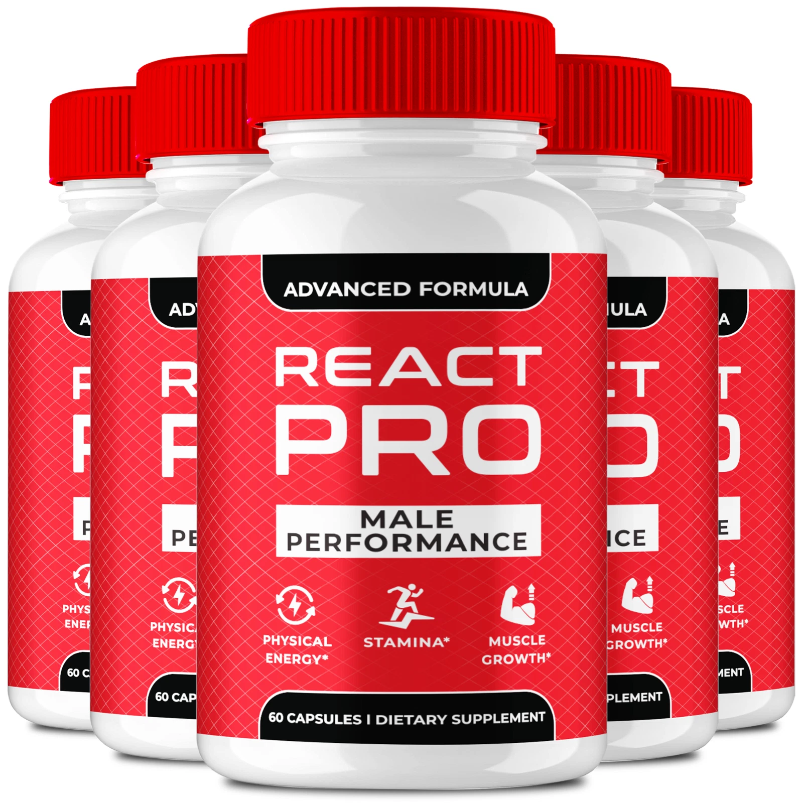 (3 Pack) React Pro Male Pills, ReactPro for Men, ed Pills