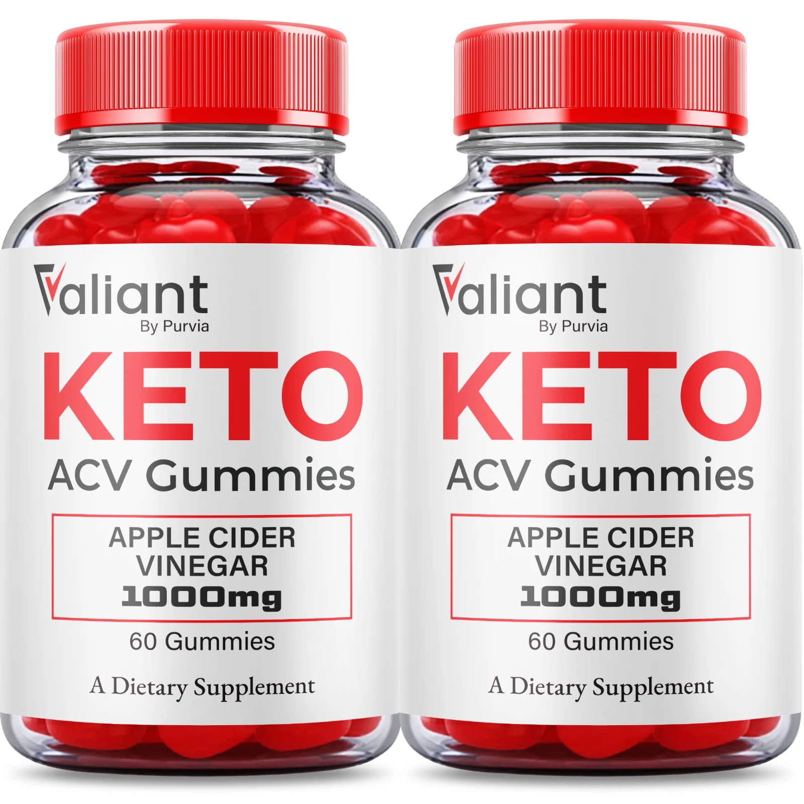 (2 Pack) Valiant Gummies Overall Extra Strength Support Formula (120 Gummies)