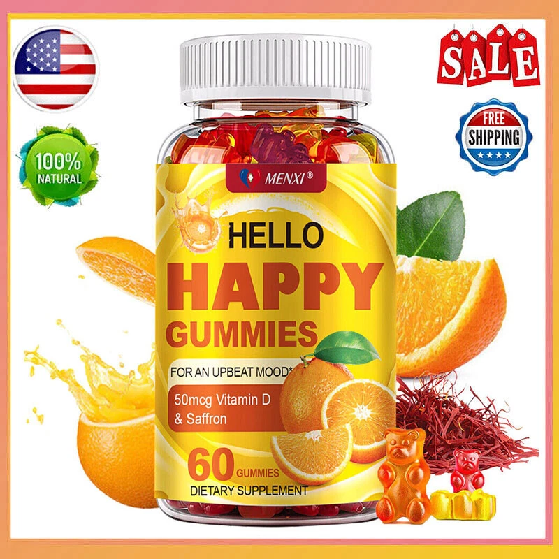 60PCS Adaptogen Stress Gummies - Cortisol Balance & Nervous System Calm Support