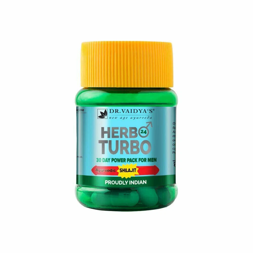 Herbo 24 Turbo: Power Capsules For Men -Dr. Vaidya's New Age Ayurveda 30 Capsule