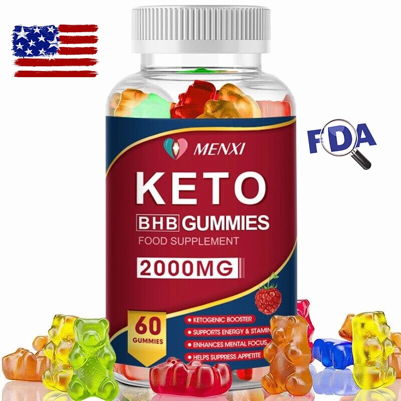 Keto Gummies 2000mg 60ct - Weight Loss Appetite Control Energy