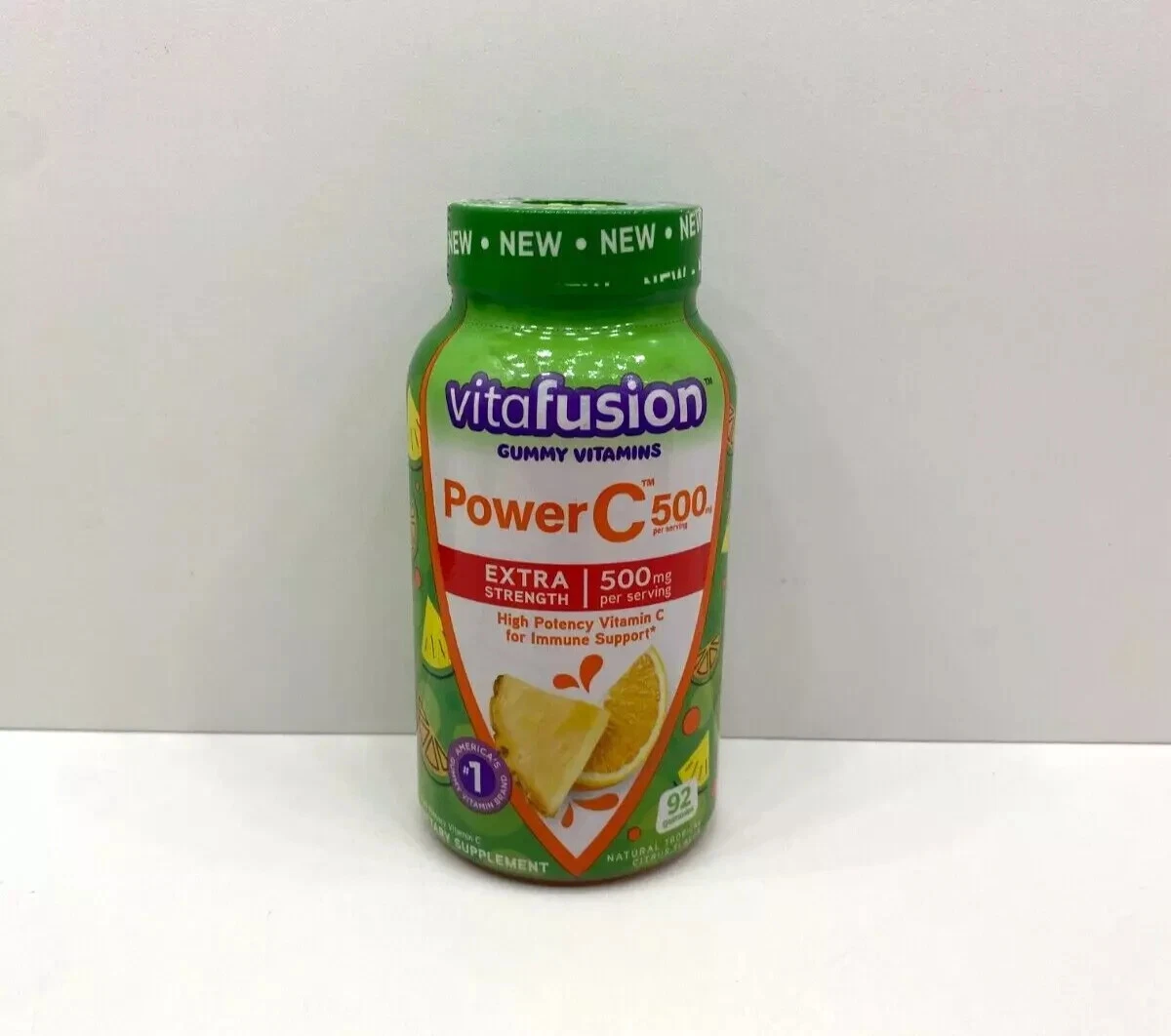 Vitafusion Power C 500 MG Extra Strength High Potency Vitamin Gummies 12/25