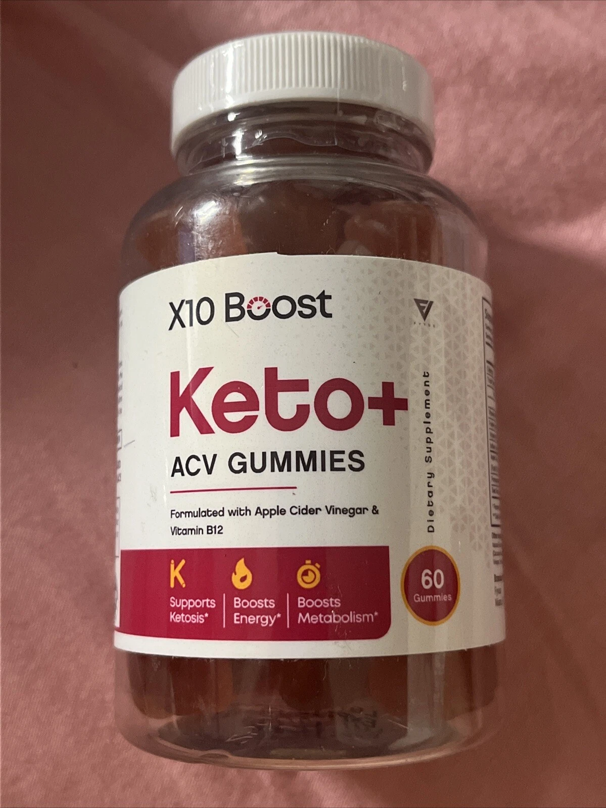 X10 Boost Keto ACV gummies, X10 Boost Gummies Weight Loss (60 Gummies) Exp 12/25