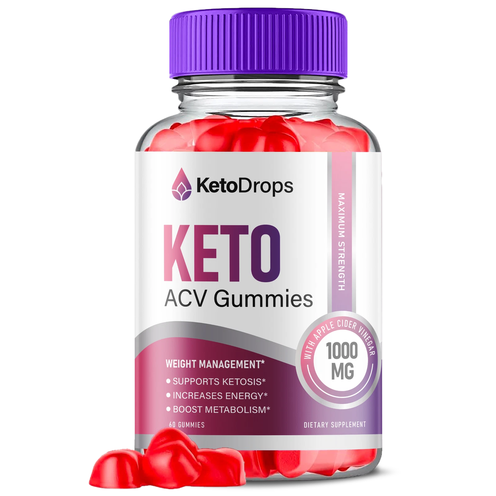 Keto Drops Keto Gummies - Keto Drops ACV Gummys Weight Loss OFFICIAL - 1 Pack