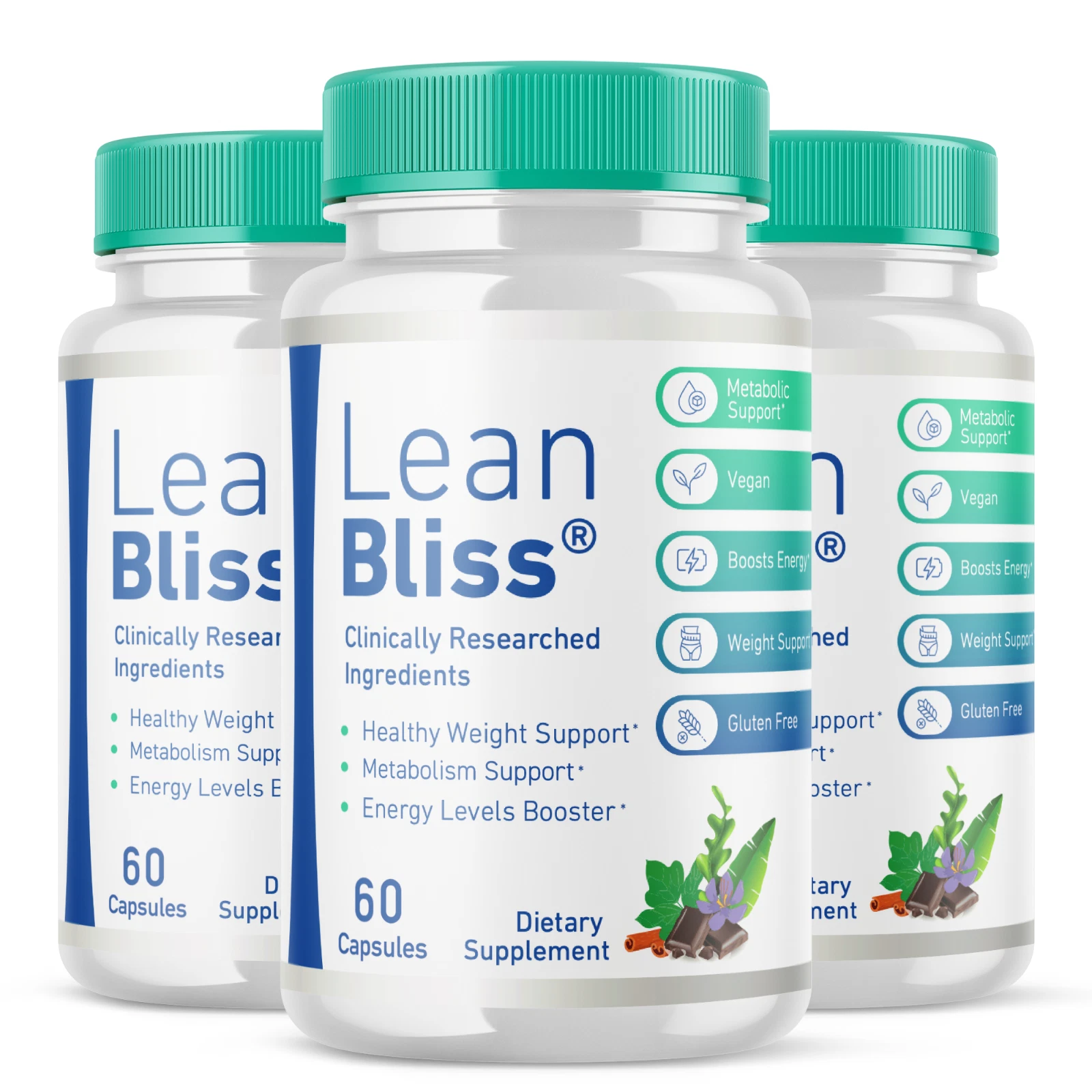 (3 Pack) Lean Bliss, LeanBliss Weight Loss & Fat Burner Capsules (180 Capsules)