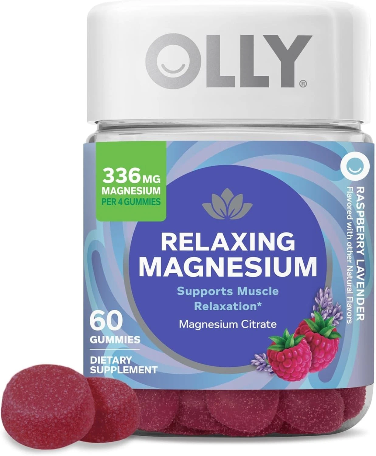 OLLY Relaxing Magnesium Gummies Supports Muscle Relaxation* Magnesium Citrate