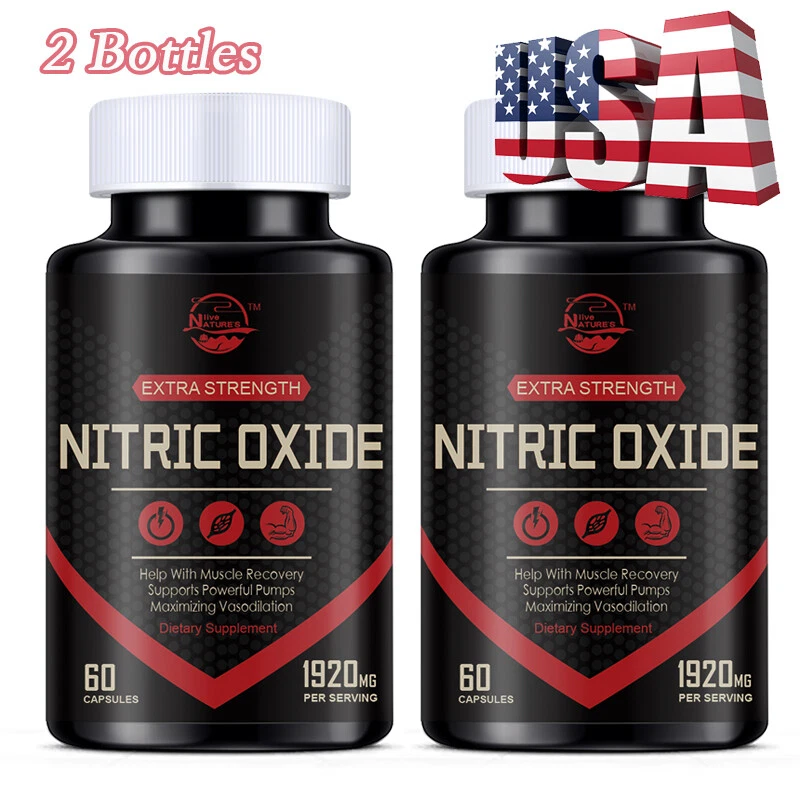 Nitric Oxide L-Arginine Pre Workout+Testosterone Booster,Multivitamin Men's,Test