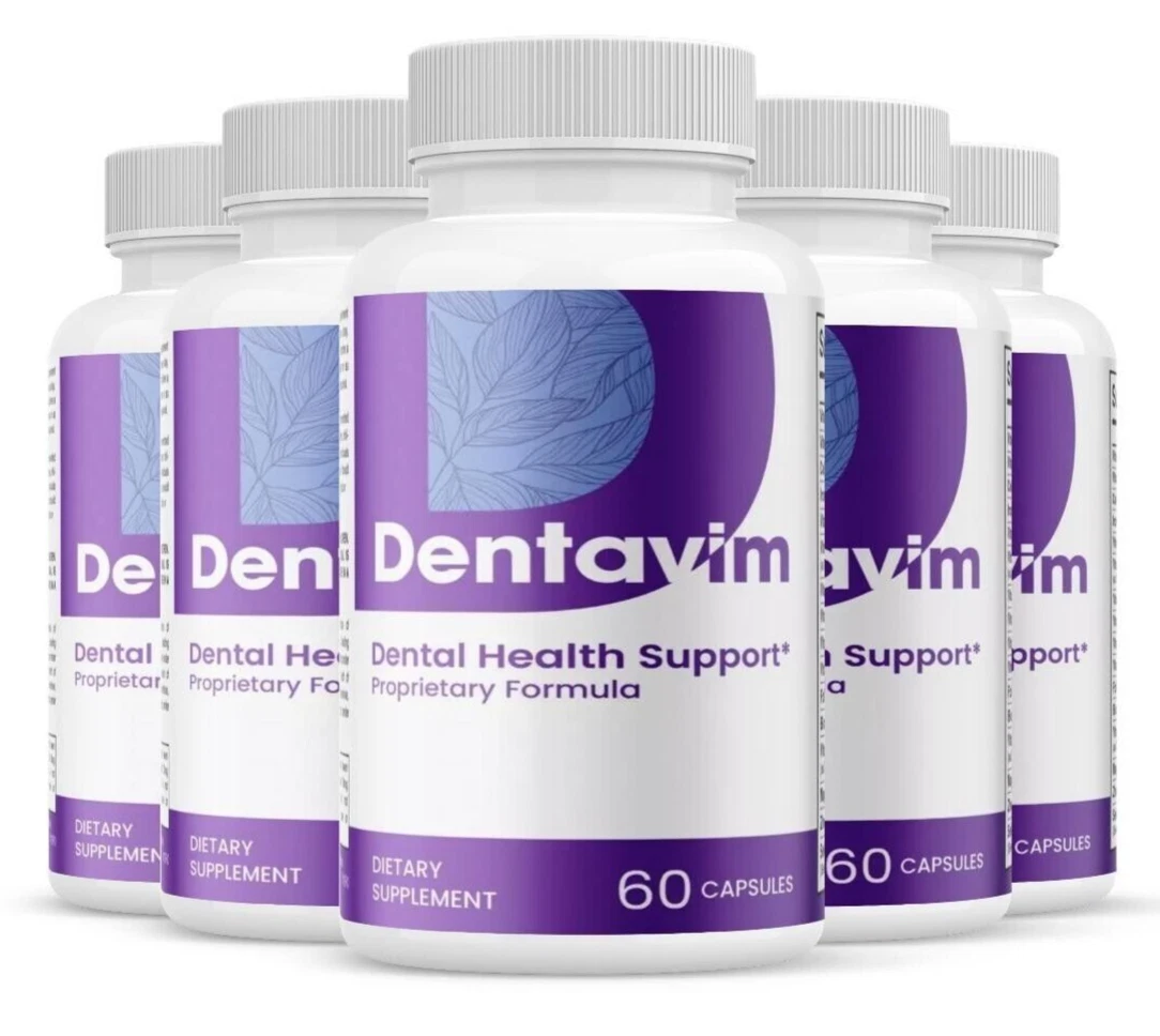 (5 Pack) Dentavim Advanced Dental Support Capsules for Healthy Teeth and Gums