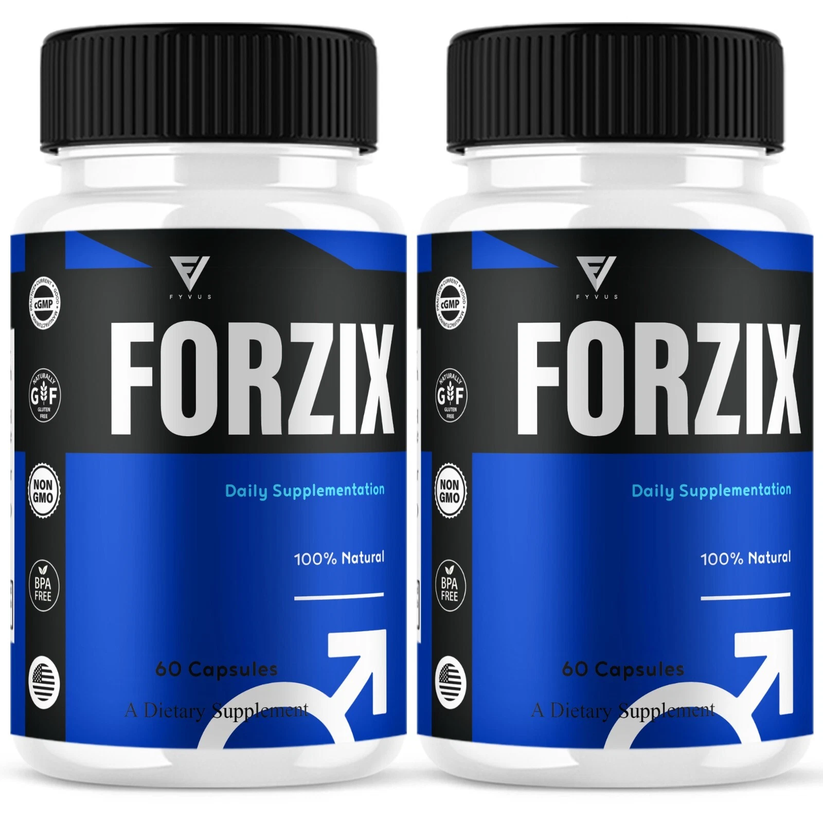(2 Pack) Forzix Performance Supplement Forzicks Maximum Strength (120 Capsules)