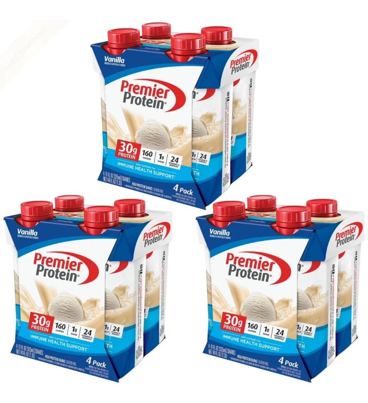 Premier Protein Shake, Vanilla, 30g Protein, 11 fl oz, 12 Ct