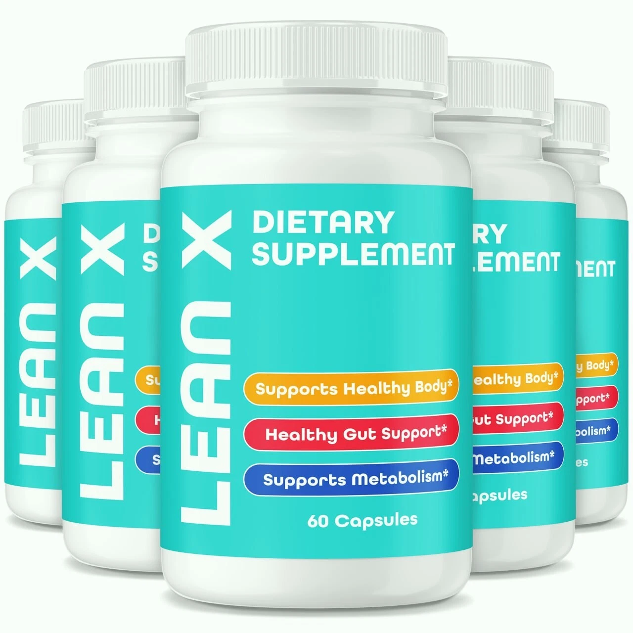 (5 Pack) Lean X Fat Burner Pills , Weight Loss Formula for Advanced Energy