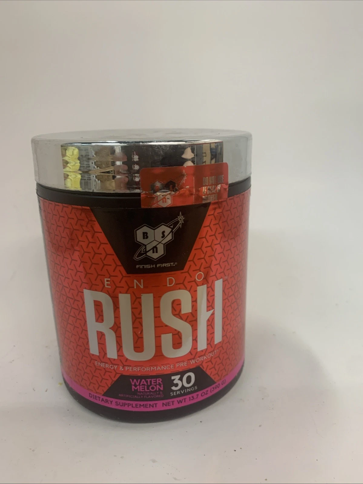 BSN Endorush Pre Workout Powder Watermelon 30 Servings 10/26