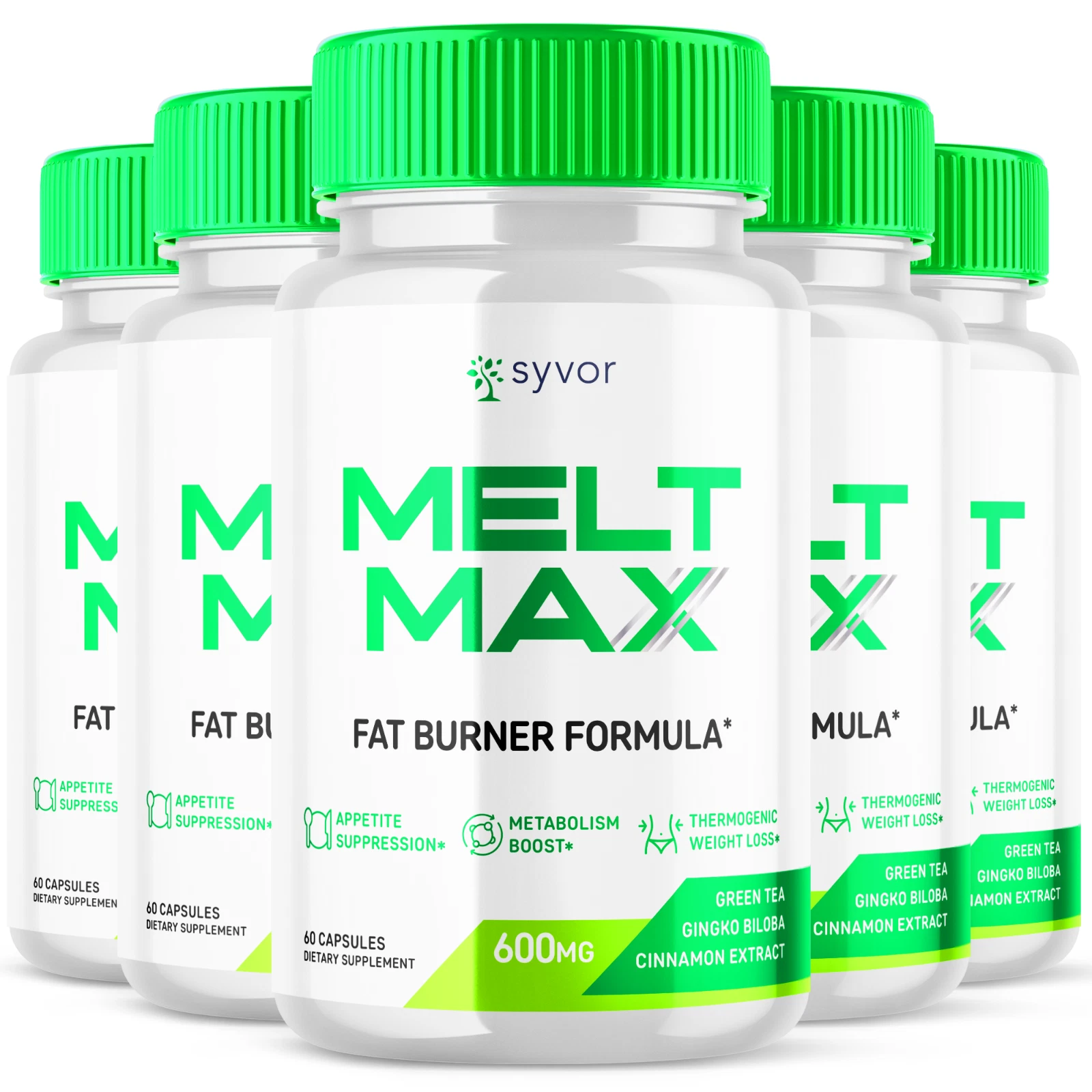 Melt Max Advanced Burner Formula Natural Energy and Fitness Support 300 Capsules
