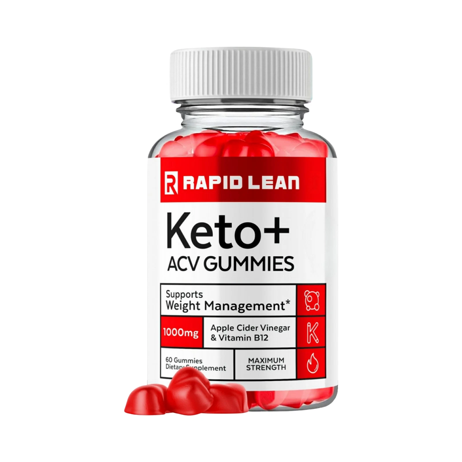 Rapid Lean Keto ACV Gummies, Rapid Lean Gummies Weight Loss - 60 Gummies