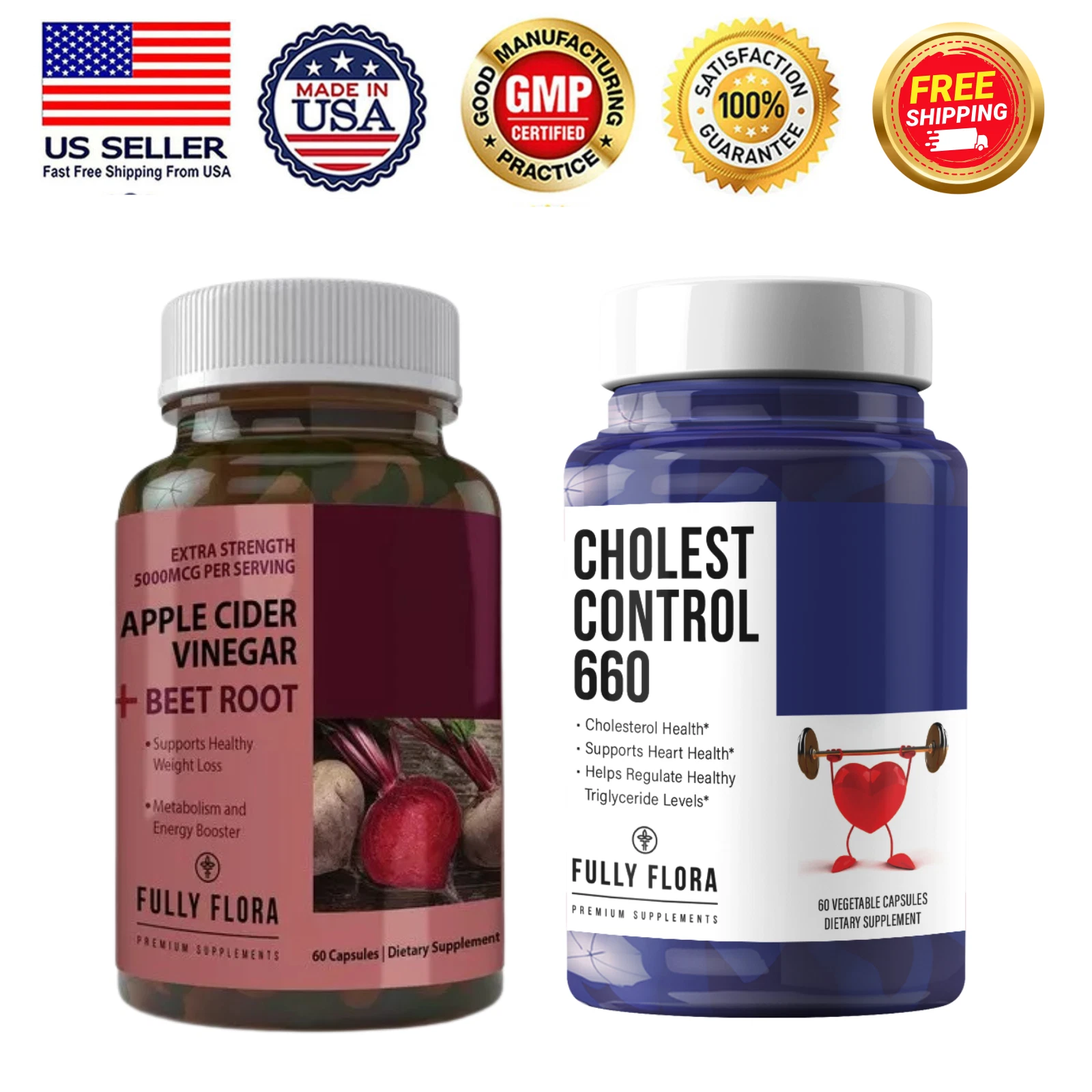 Apple Cider Vinegar Beet Root Weight Loss & Cholesterol Control Heart Supplement
