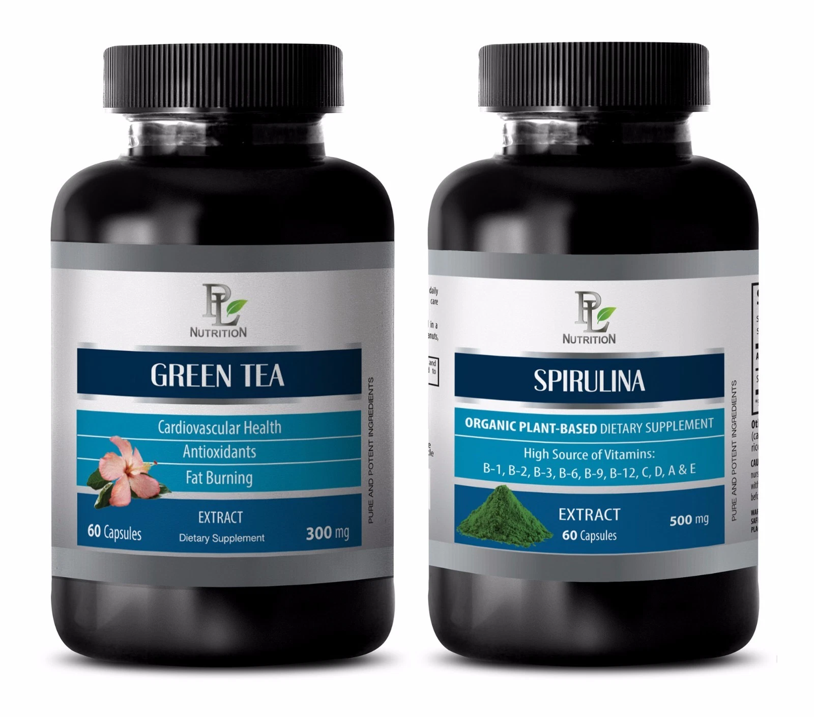 Energy and focus - GREEN TEA EXTRACT – SPIRULINA COMBO - green tea powder