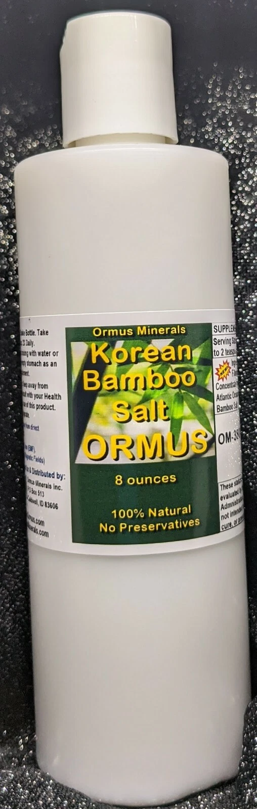 Korean Bamboo Salt Ormus Mental Health Clarity Potassium Immunity 16oz