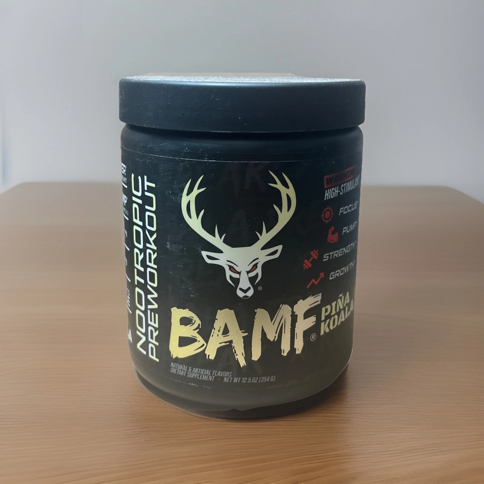BUCKED UP BAMF HIGH STIMULANT NOOTROPIC PRE-WORKOUT. 30 Serving Pina Colada