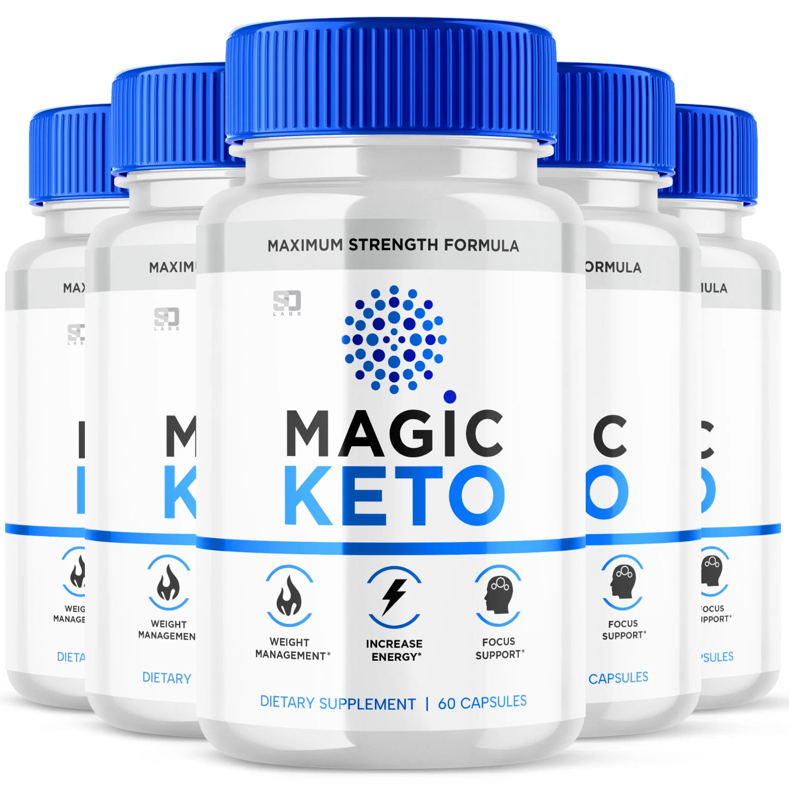(5 Pack) Magic Keto Pills - Support Weight Management & Healthy Body - 300 Caps