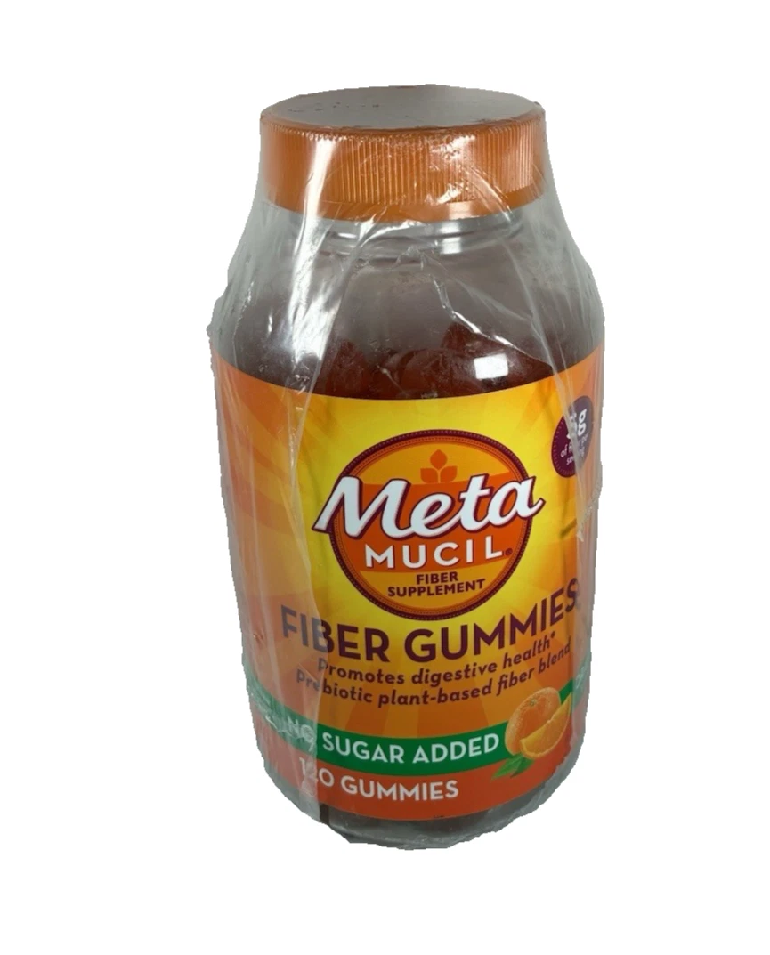 Metamucil Fiber Gummies 150ct Sugar- Orange Daily Gut Health Support