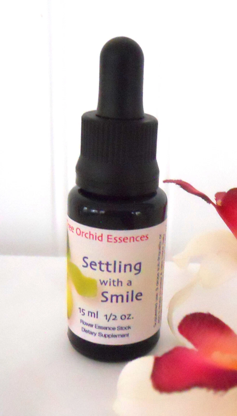 Living Tree Orchid Essences SETTLING WITH A SMILE 15 ml 1/2 oz