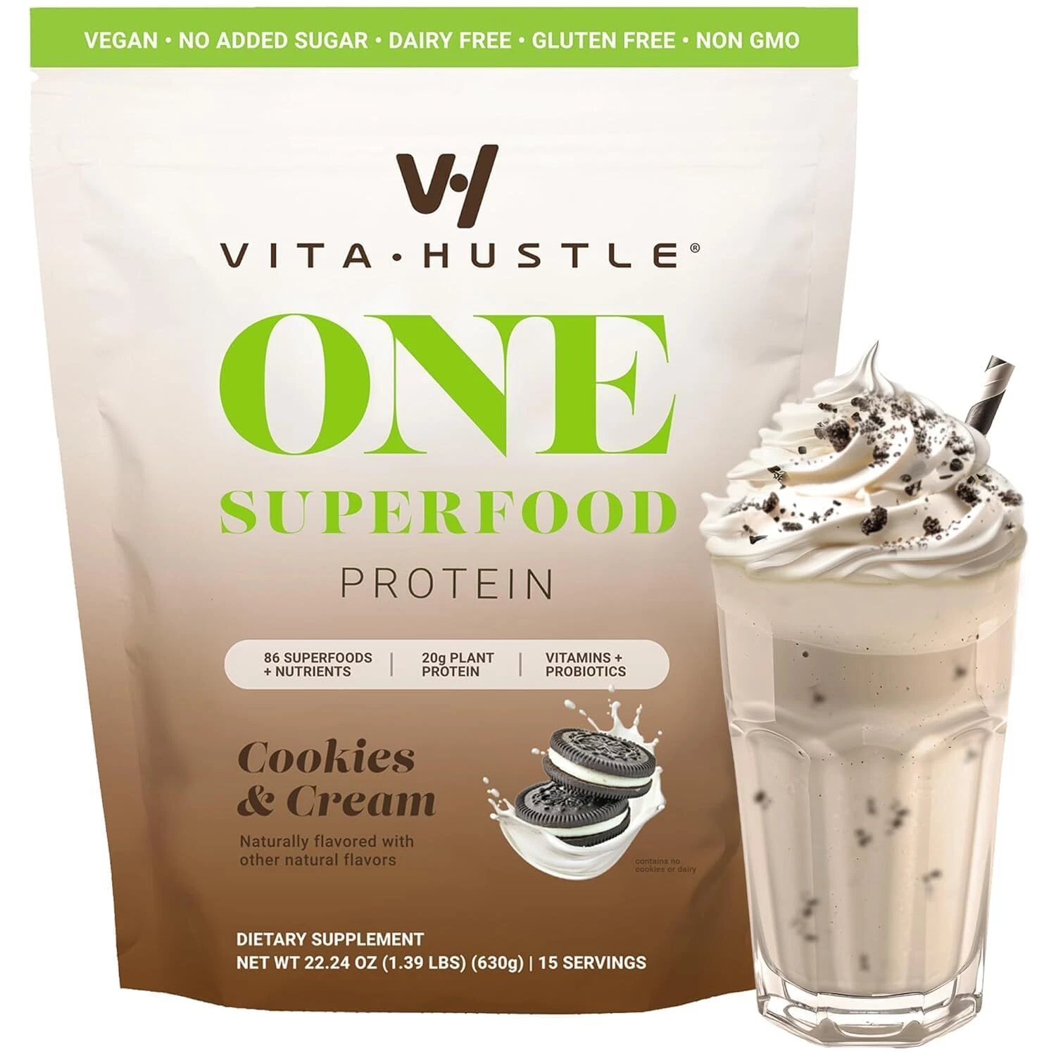Superfood Meal Replacement Shake, Plant Based Protein Powder, Vegan. 86 Super...