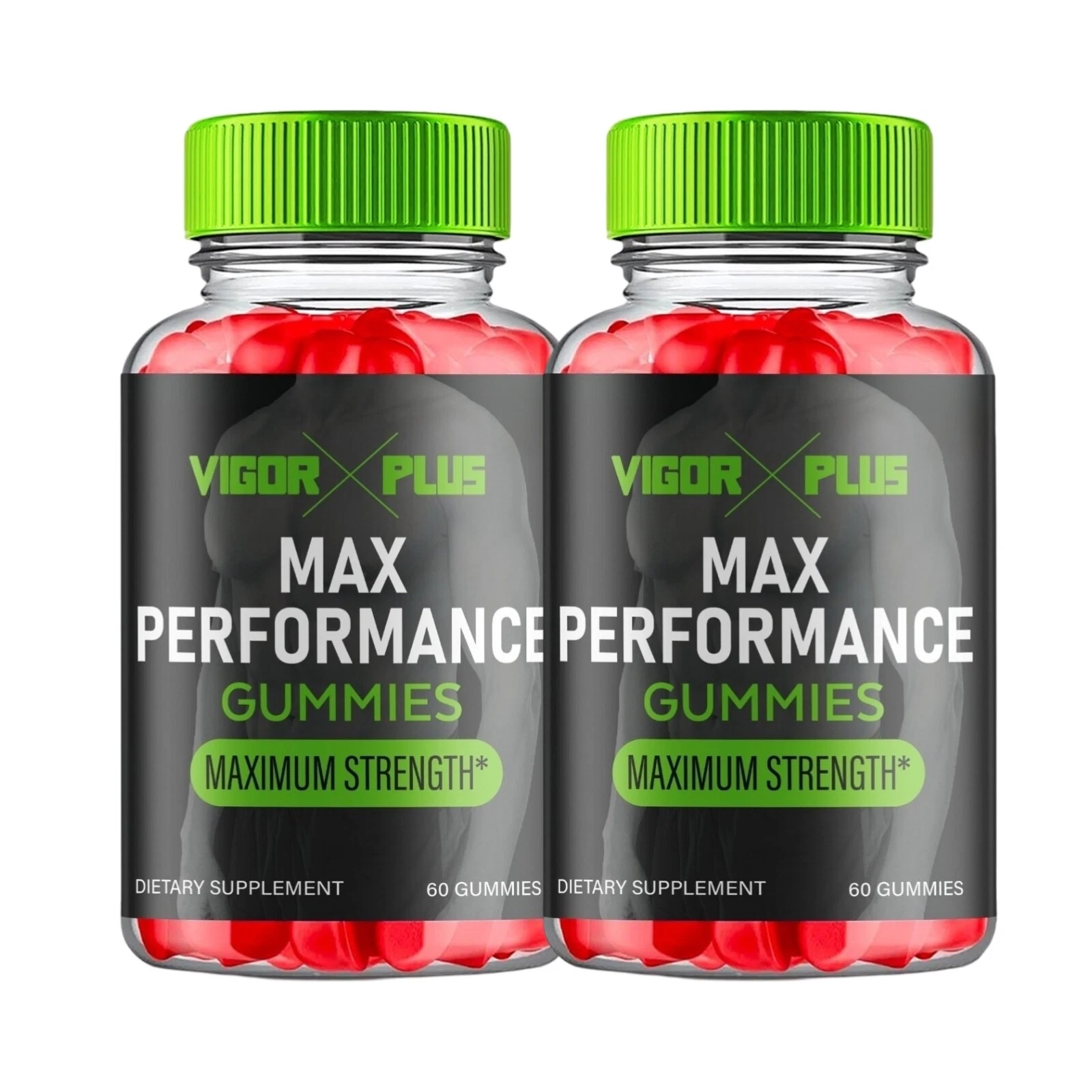 2-Pack Vigor Plus Gummies For Men, Advanced Performance Supplement - 120 Gummies
