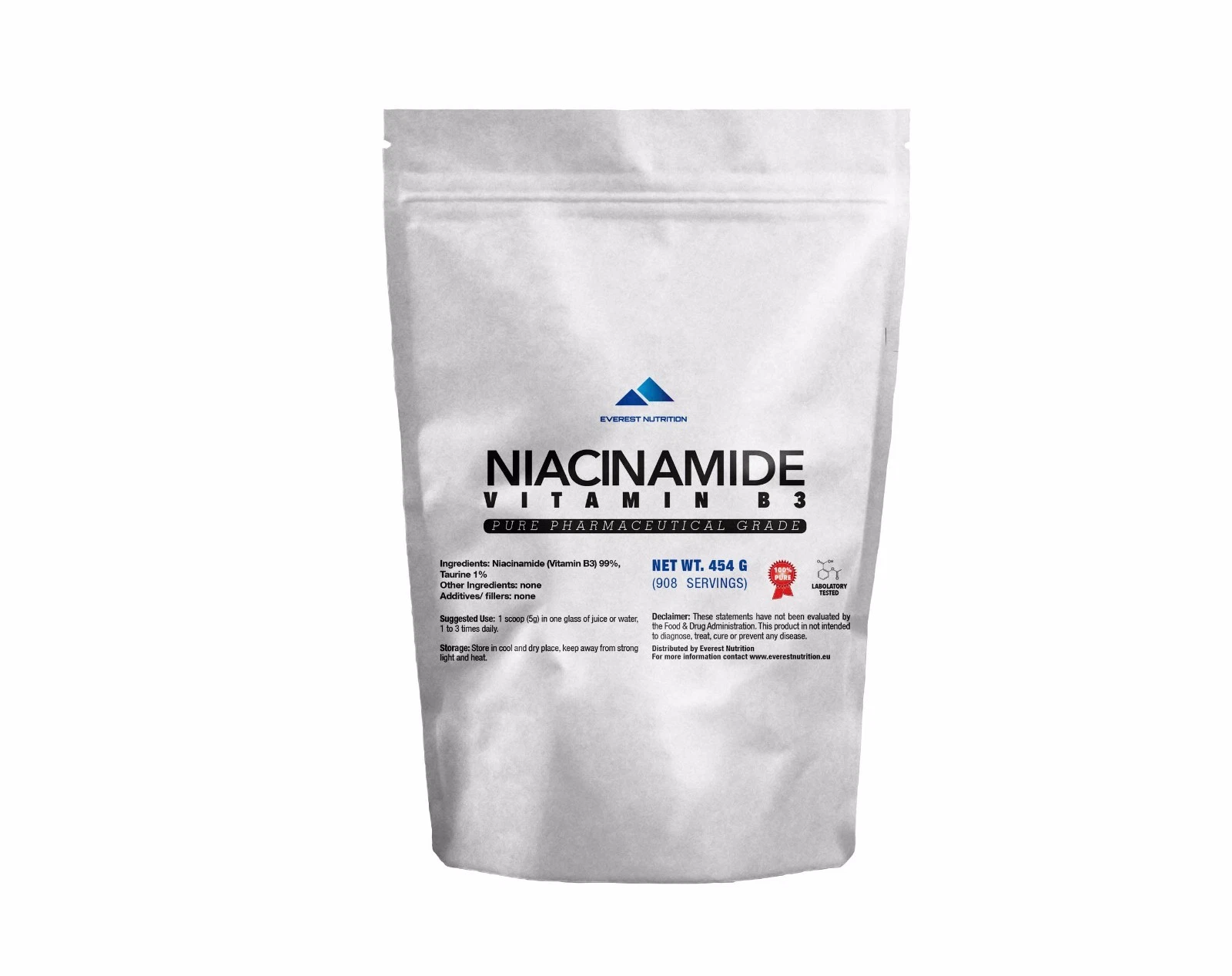 Vitamin B3 Niacinamide Powder – Skin, Energy, Metabolism, Nervous System Support