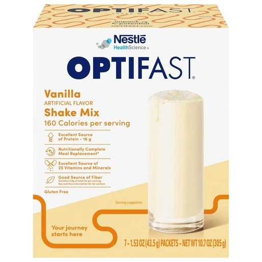 OPTIFAST ® 800 VANILLA SHAKE MIX | 3 BOXES = 21 SERVINGS | BRAND NEW and FRESH
