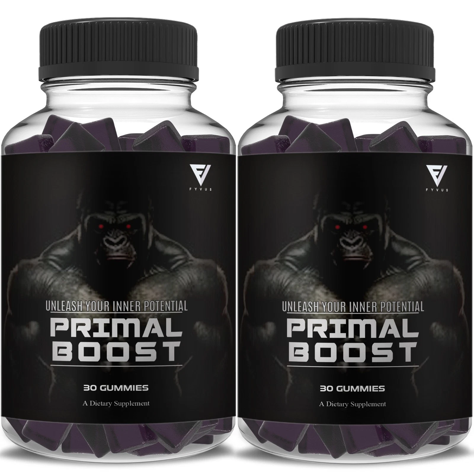 (2 Pack) Primal Boost Advanced Gummy, PrimalBoost Daily Energy (2 Month Supply)