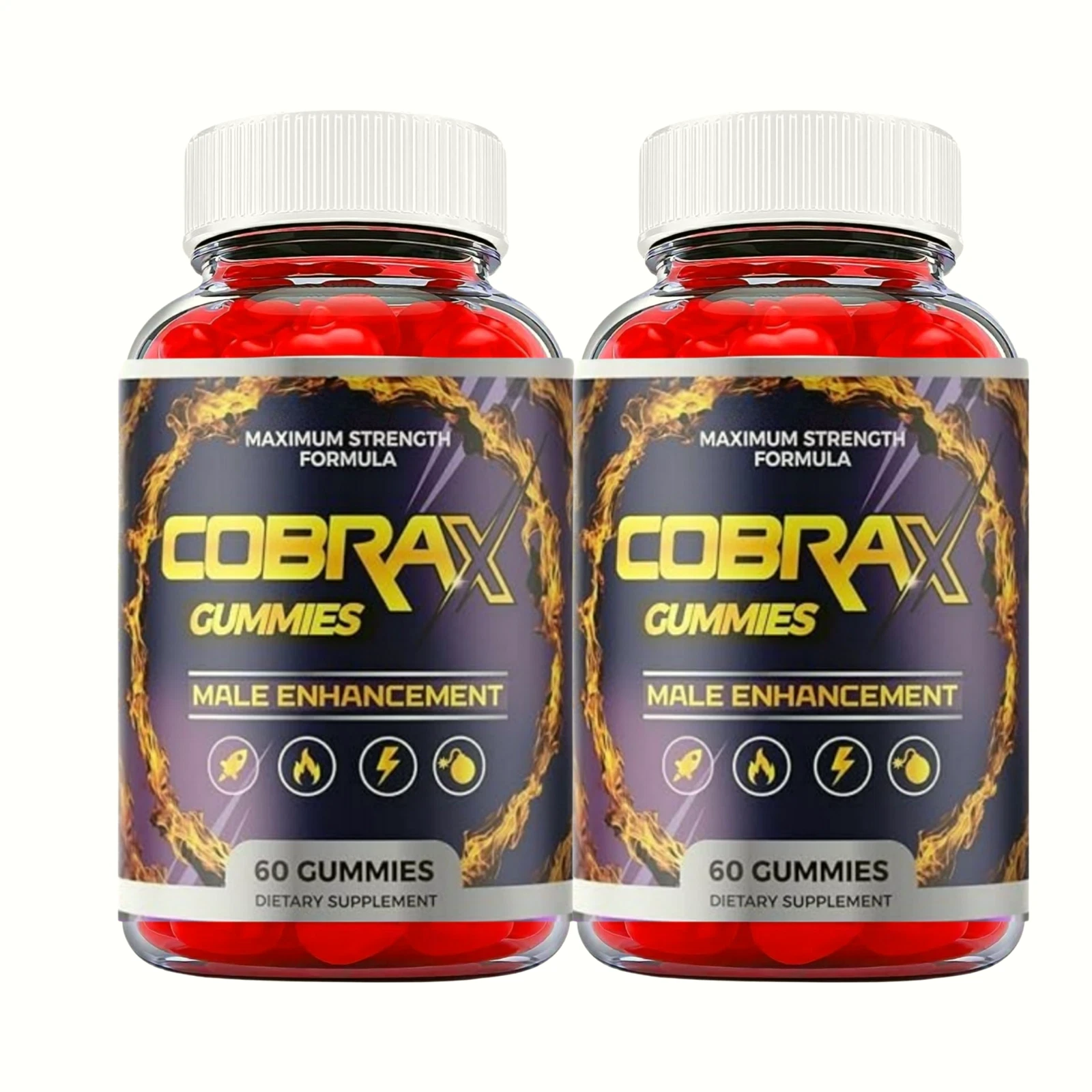 2-Pack Cobra X Gummies - CobraX Enhancement Support For Men -120 Gummies