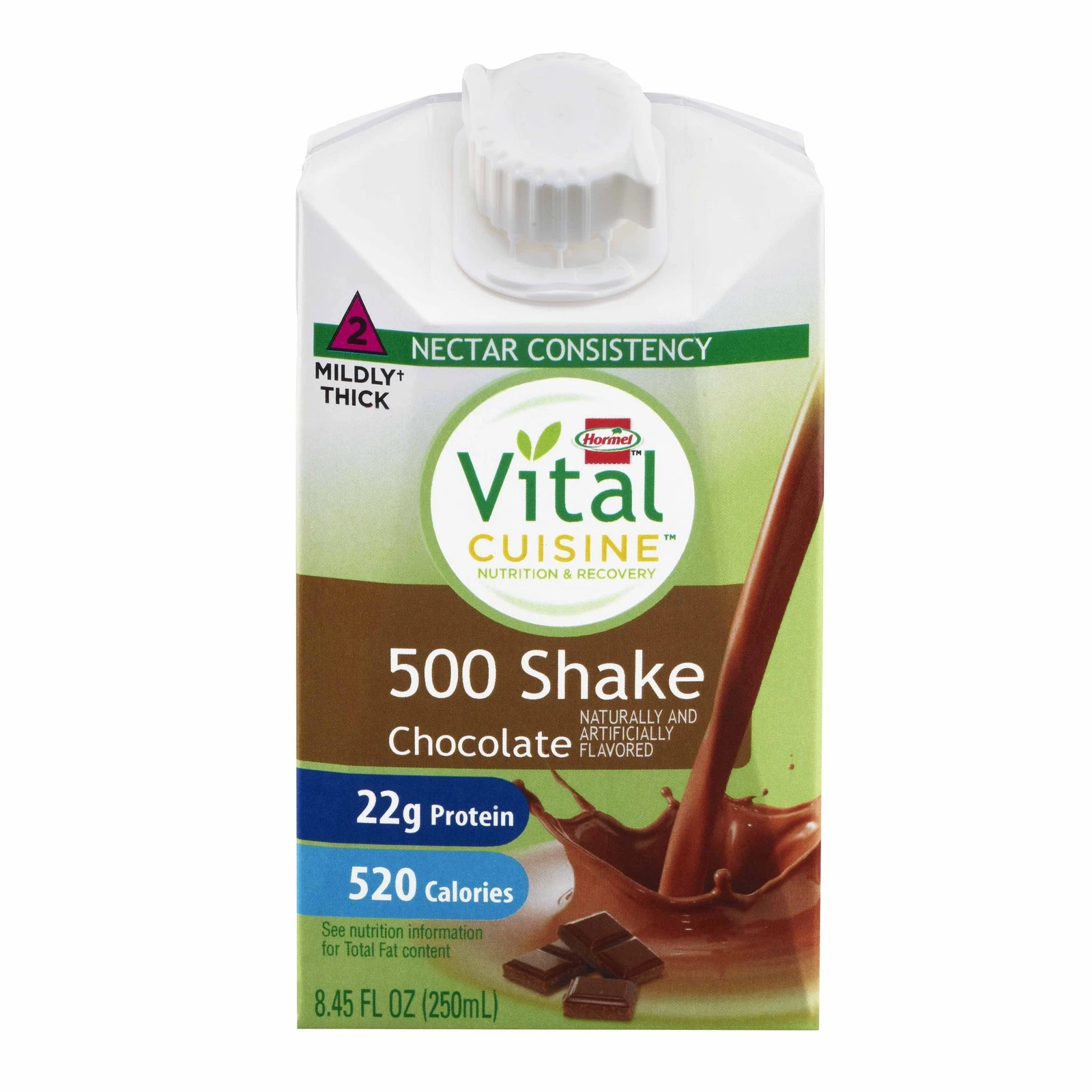 Hormel Vital Cuisine 500 Shakes Oral Supplement Chocolate 8.45 oz Carton 27 Ct