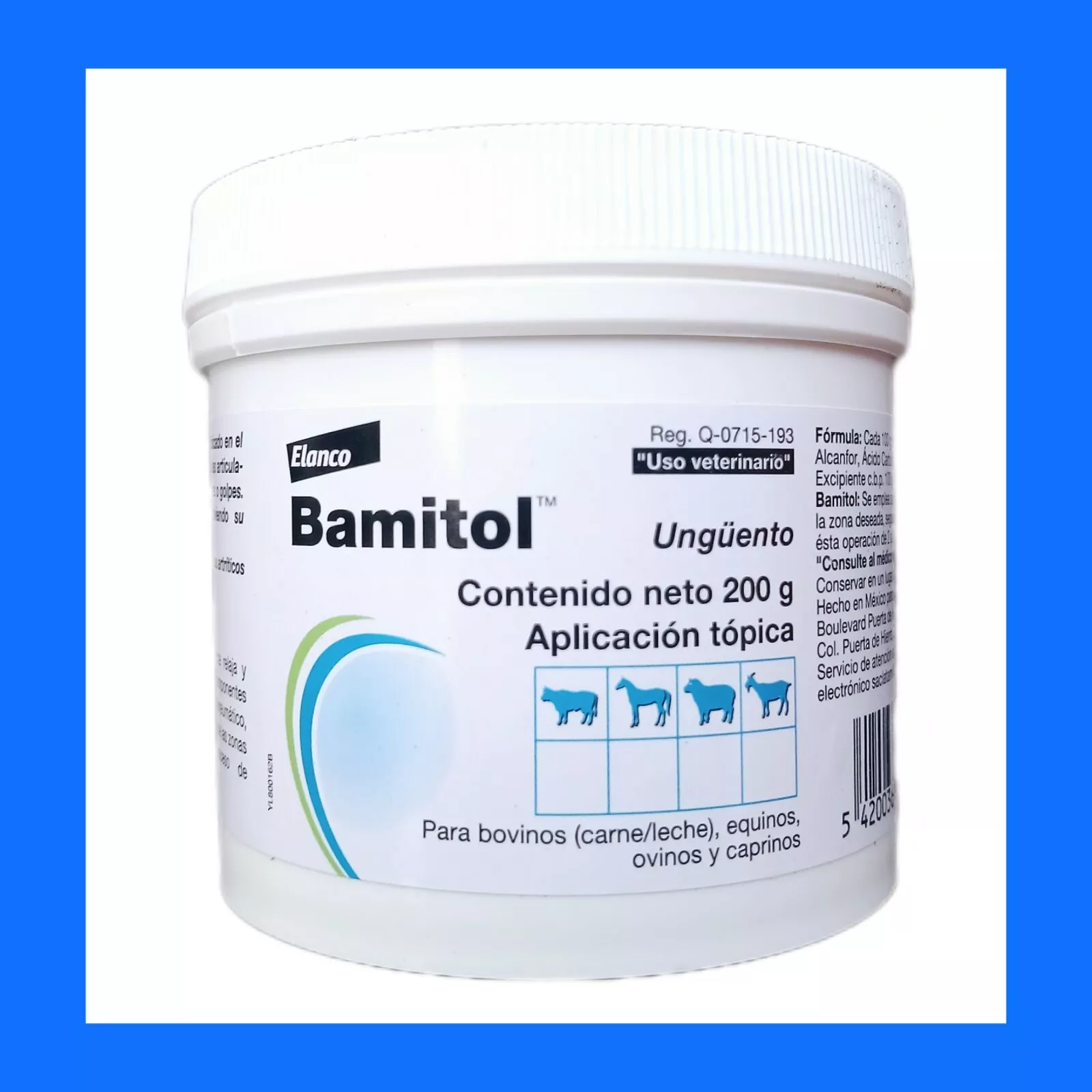 Bamitol ORIGINAL 200g. Ungüento Desinflamante Y Quemador De Grasa.
