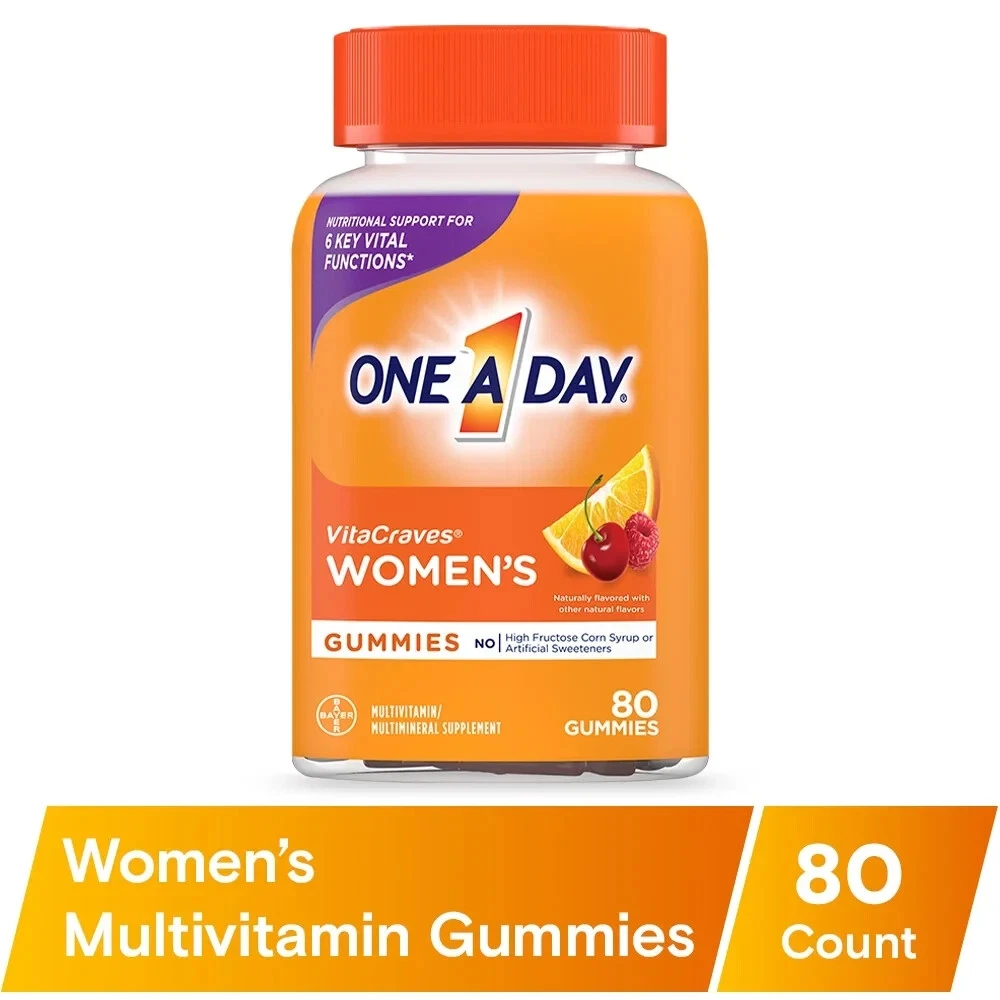 One A Day Women's VitaCraves Gummies- Multivitamins for Women- 80 Ct
