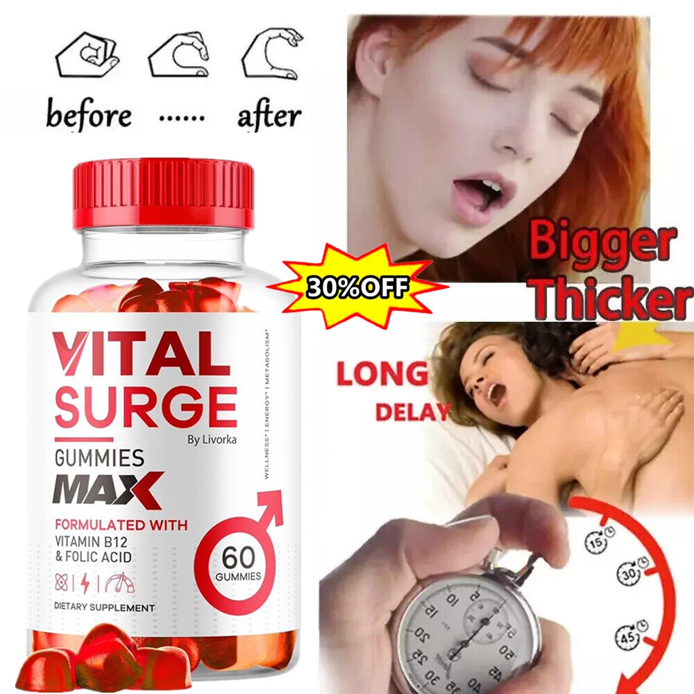 Vital Male Gummies, Vital Testo Support Gummys Performance 60X-DE