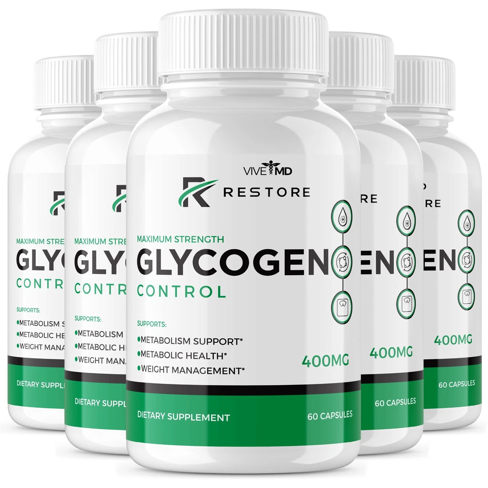 Glycogen Control: Advance Health & Well-Being - Official Formula (5 pack)