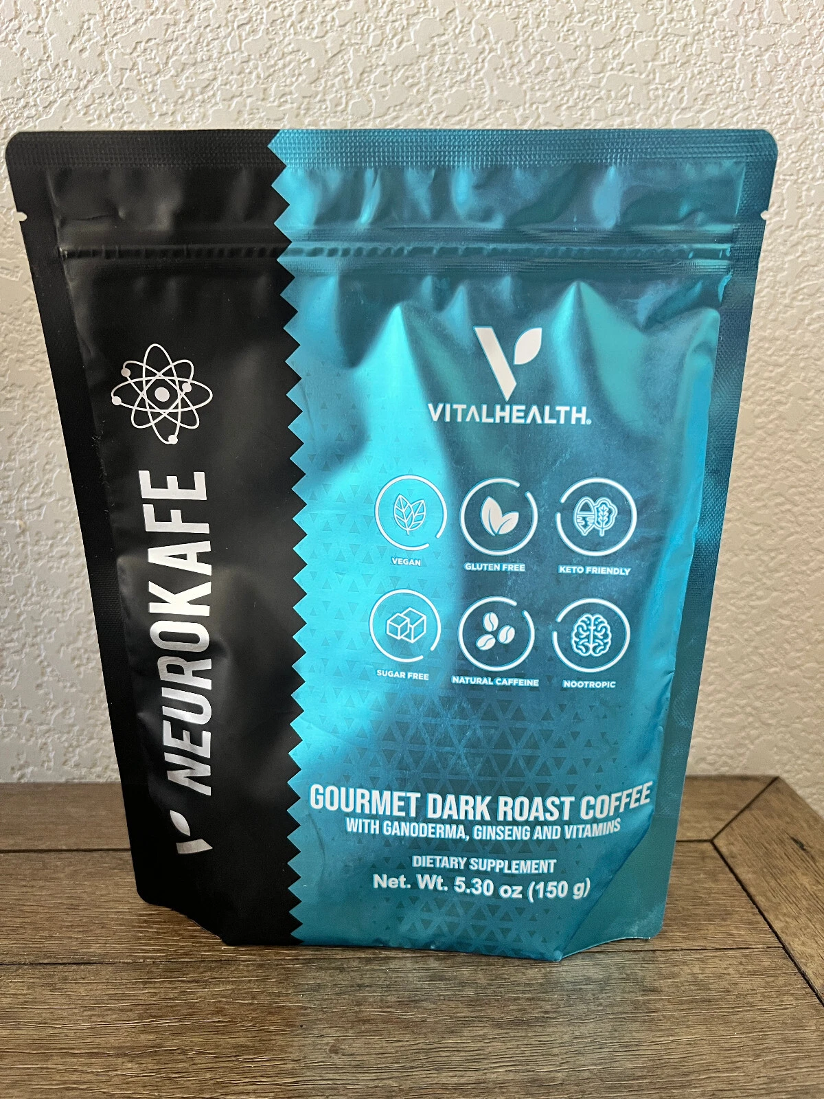 Vital Health V-NEUROKAFE Gourmet Dark Roast Coffee Mental Health NIB