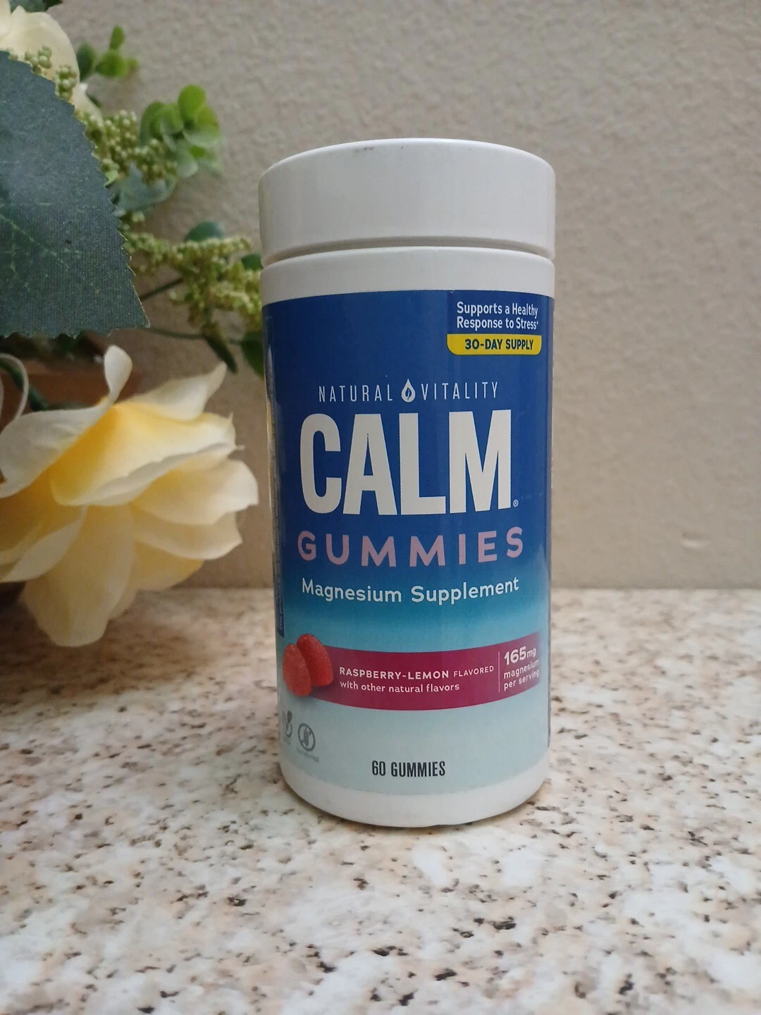 Natural Vitality CALM Gummies Magnesium Support (60 Gummies) EXP:10/2025