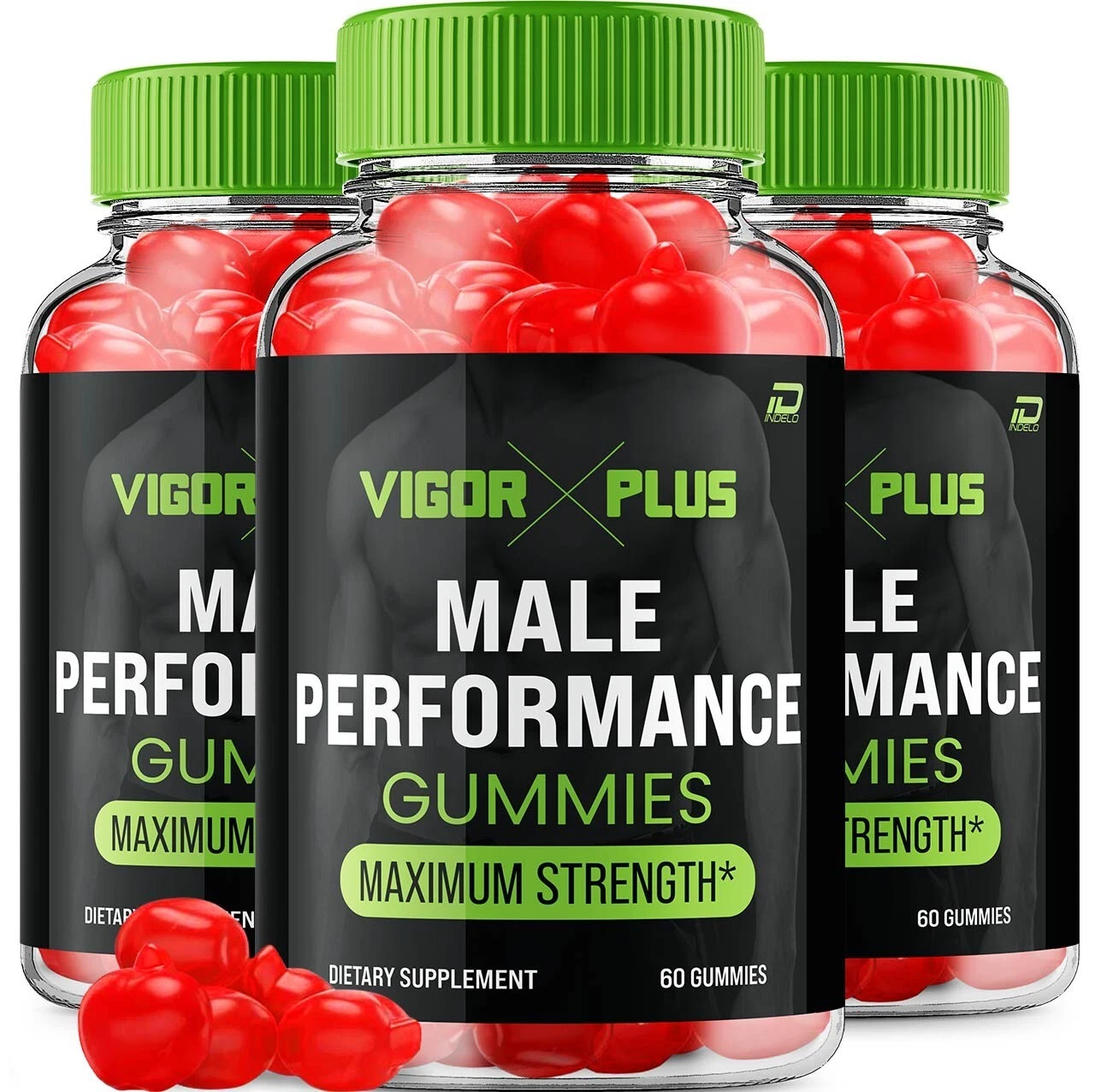 (3 Pack) Vigor Plus Gummies for Men-VigorPlus Maximum Performance, Daily Health
