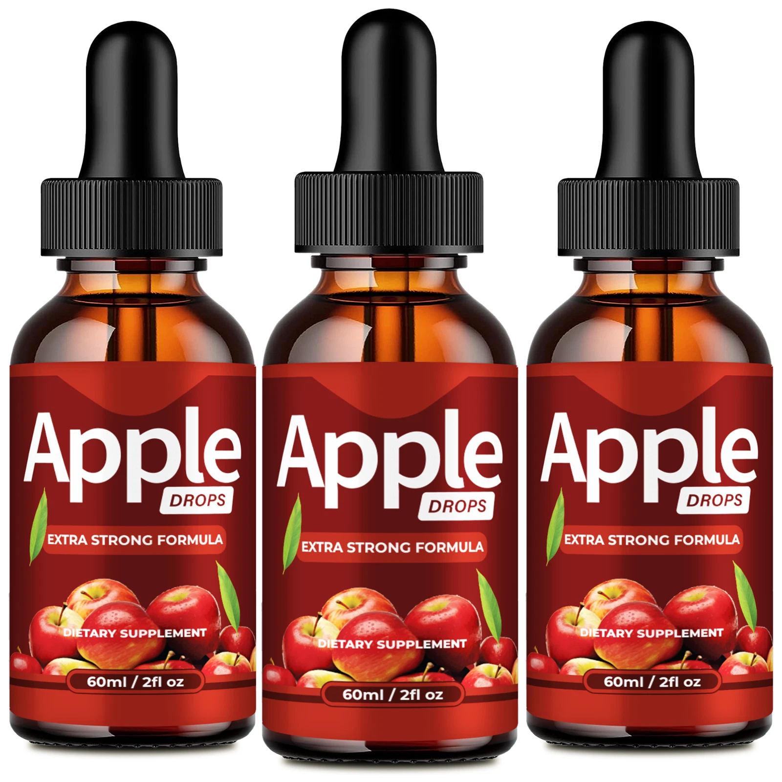 (3 Pack) Apple Drops Advanced Weight Loss, Apple Drops for Energy & Fat Burning