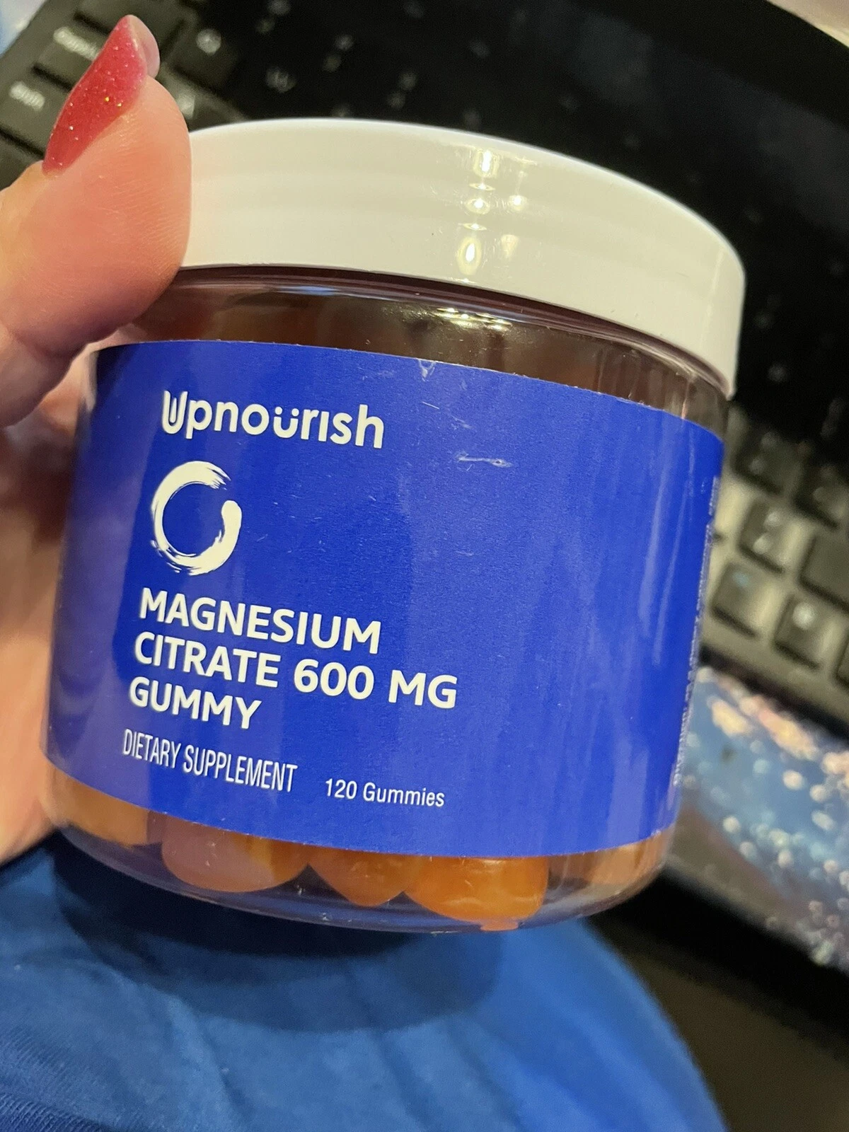 MAGNESIUM GUMMIES 600MG FOR ADULTS & KIDS CALM SUPPLEMENT FOR MUSCLE RELAXATION