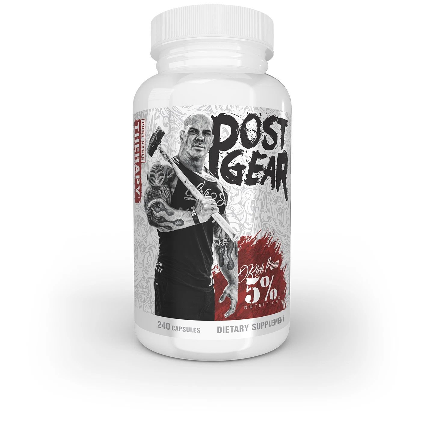 RICH PIANA 5% NUTRITION POST GEAR PCT Support with Turkesterone 240 Capsules